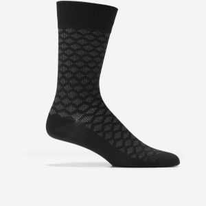 Men's Diamond Microfiber Dress Crew Socks