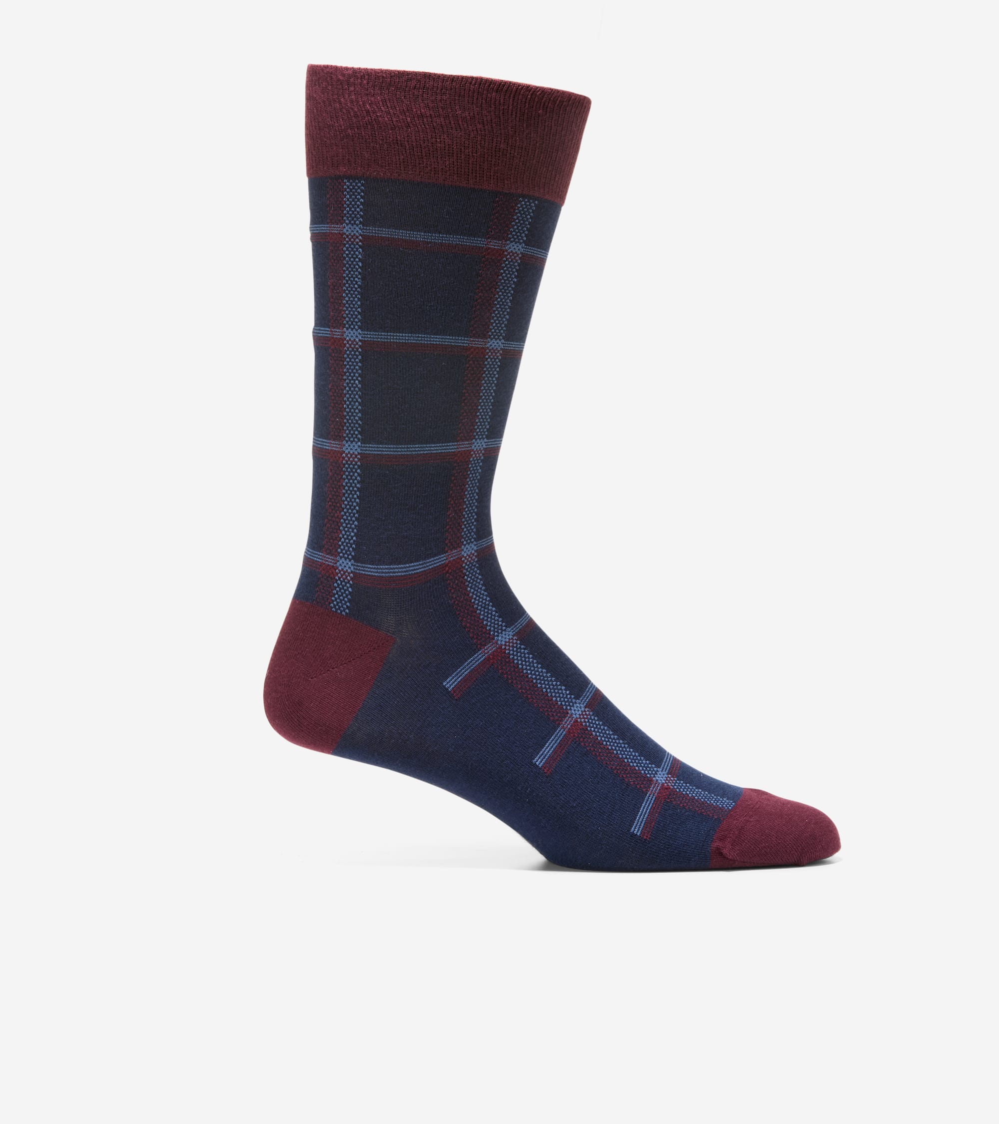 Men's Plaid Dress Crew Socks