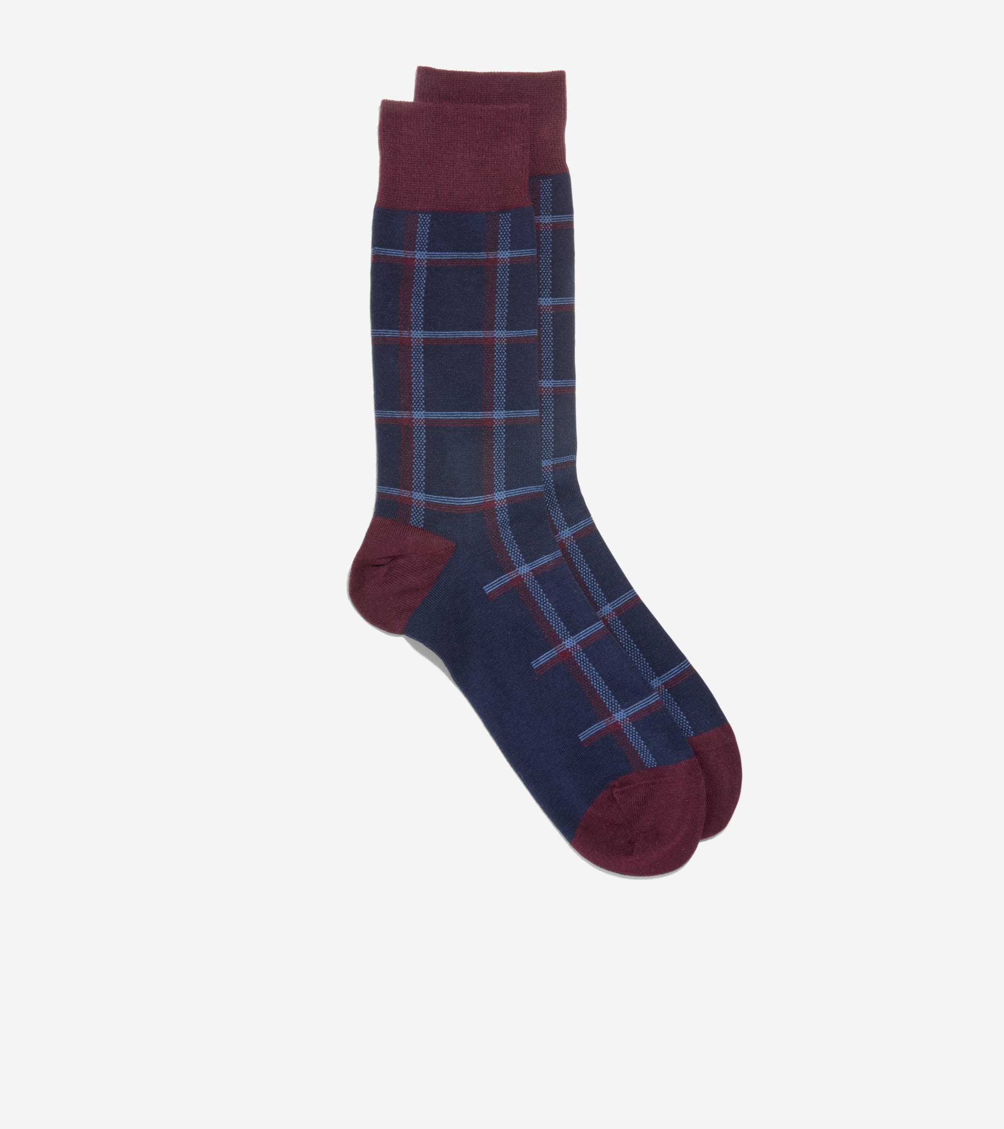 Men's Plaid Dress Crew Socks - Image 2