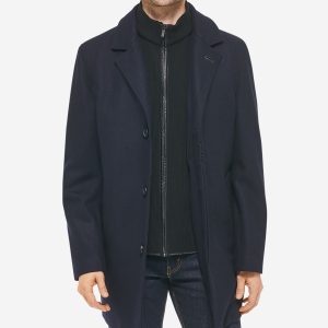 Men's Wool-Blend Car Coat