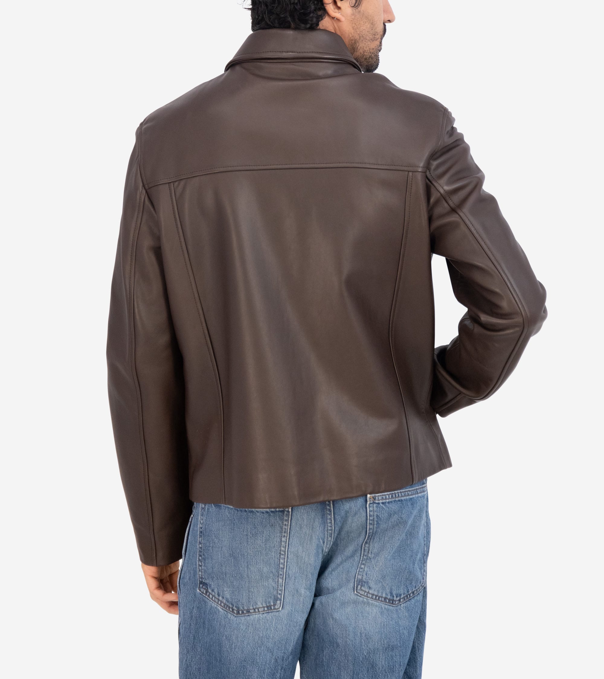 Men's Smooth Lamb Shirt Jacket - Image 2