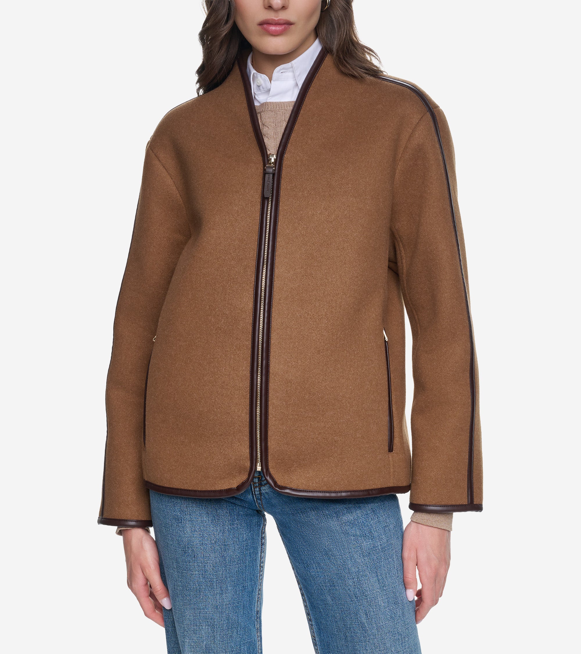 Women's Faux Wool Shearling Jacket
