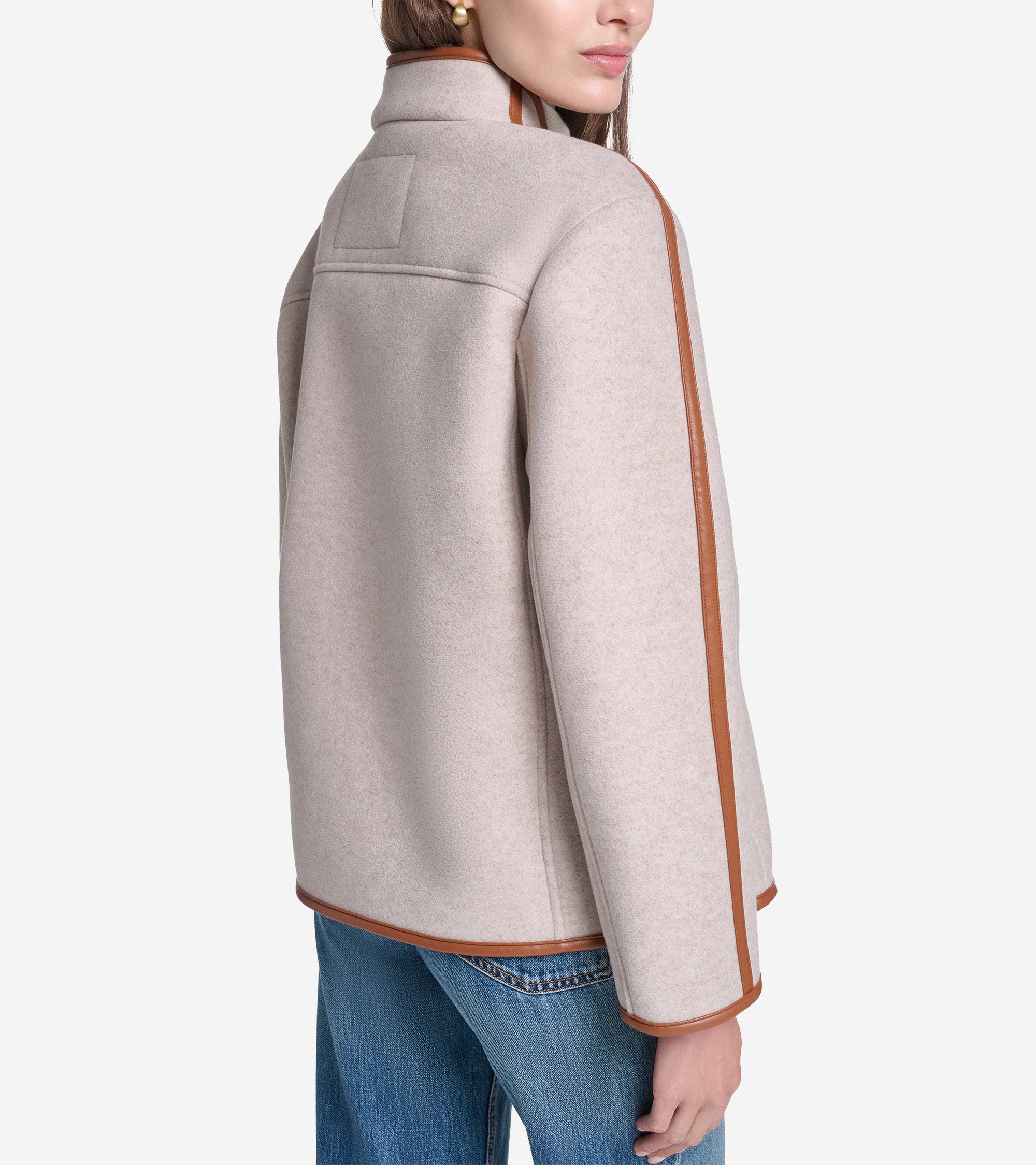 Women's Faux Wool Shearling Jacket - Image 2