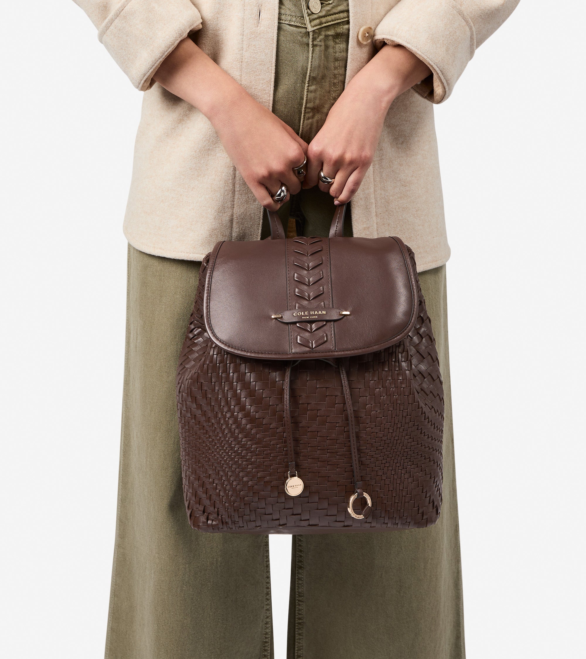 Women's Isabella Woven Backpack - Image 4