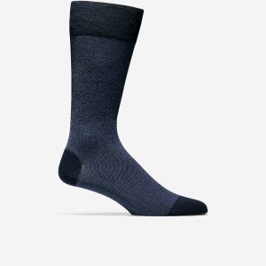 Men's Pique Textured Crew Socks