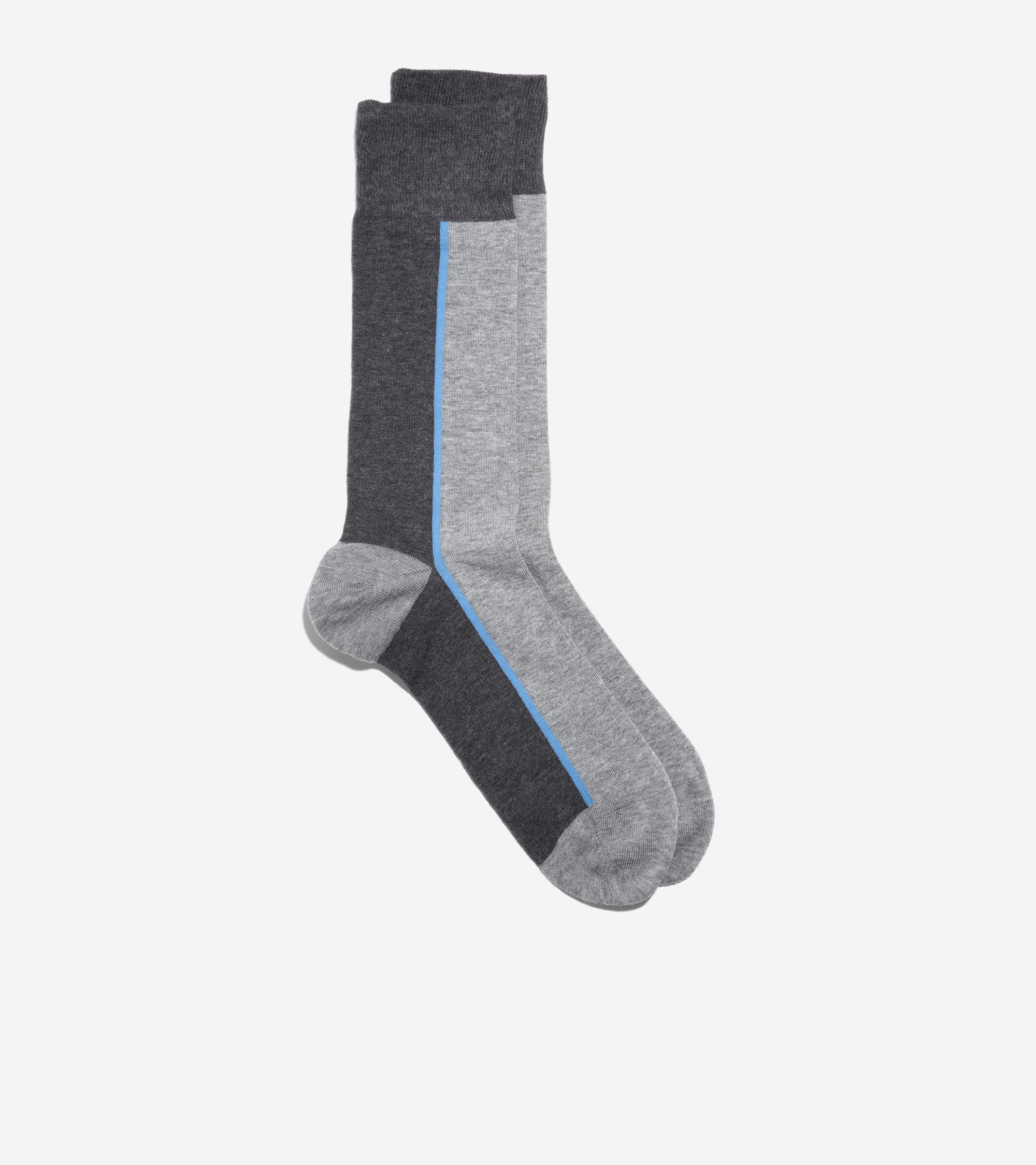 Men's Stripe Colorblock Dress Crew Socks - Image 2