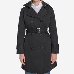 Women's Insulated Twill Trench Coat